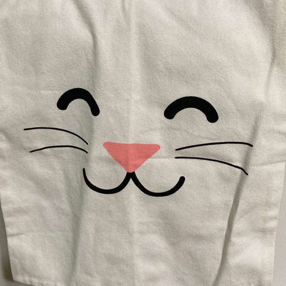 Canvas Tote Bag Bunny Rabbit Easter Halloween 15” x 13” - Picture 6 of 8